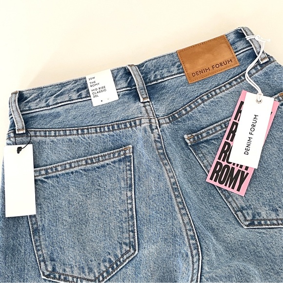 ARITZIA Denim Forum The Romy Mid Rise Straight Leg Jeans 30L NWT - Picture 8 of 12